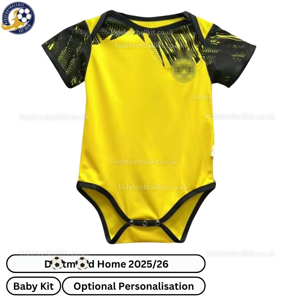 D0rt^_^mund Home Baby Football Kit 2025/26